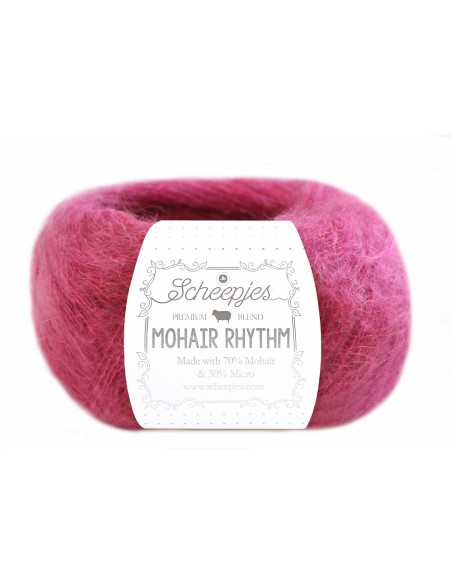 Scheepjes Mohair Rhythm Nr. 686 Merengue - moheros nėrimo - mezgimo siūlai