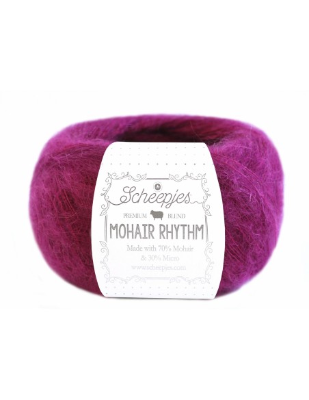 Scheepjes Mohair Rhythm Nr. 687 Jitterbug - moheros nėrimo - mezgimo siūlai