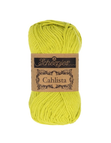 Scheepjes Cahlista Nr. 245 Green Yellow - nėrimo-mezgimo siūlai
