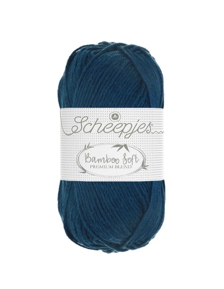 Scheepjes Bamboo Soft Nr. 253 Blue Opal - bambukinai nėrimo - mezgimo siūlai (vegan friendly)