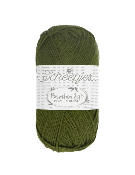 Scheepjes Bamboo Soft Nr. 256 Grand Oak - bambukinai nėrimo - mezgimo siūlai (vegan friendly)