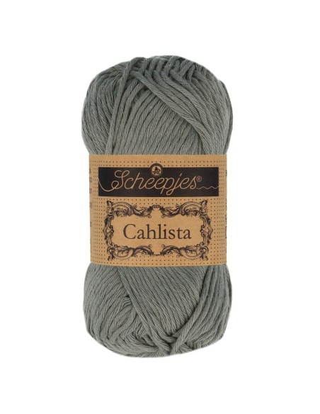 Scheepjes Cahlista Nr. 242 Metal Grey - nėrimo-mezgimo siūlai
