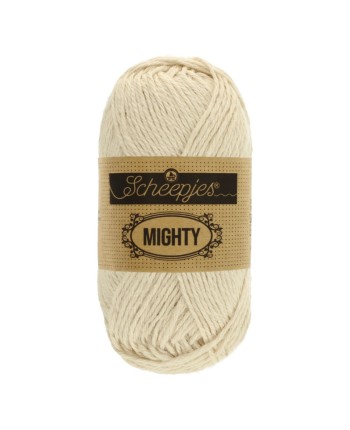 Scheepjes Mighty Nr. 751 Stone - medvilnės ir džiuto...