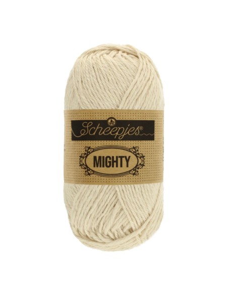 Scheepjes Mighty Nr. 751 Stone - medvilnės ir džiuto nėrimo - mezgimo siūlai