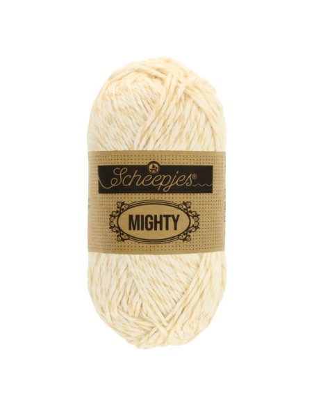 Scheepjes Mighty Nr. 750 Ice - medvilnės ir džiuto nėrimo - mezgimo siūlai