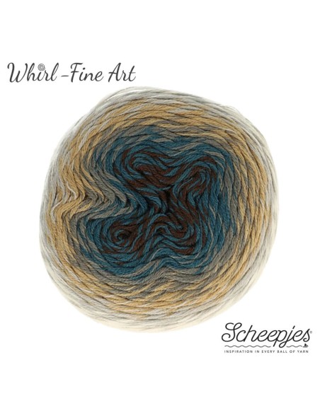 Scheepjes Whirl - Fine Art Nr. 654 Cubism - nėrimo-mezgimo siūlai