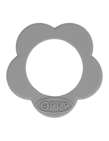 Silikoninis gėlytės formos kramtukas (40 mm), žiedas čiulptuko laikiklio gamybai (be BPA)