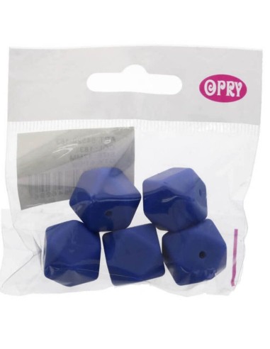 Opry Silicone faceted beads (5 psc., 16 mm)