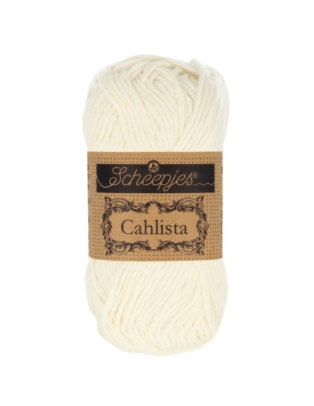 Scheepjes Cahlista Nr. 105 Bridal White - nėrimo-mezgimo siūlai