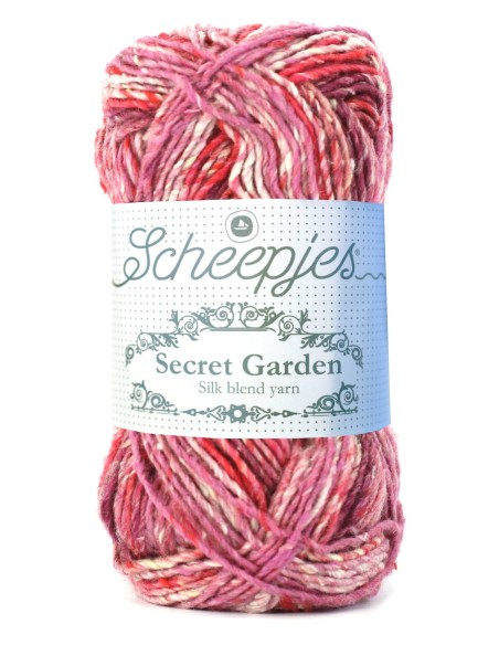 Scheepjes Secret Garden Nr. 706 Blossom - nėrimo - mezgimo siūlai su šilku