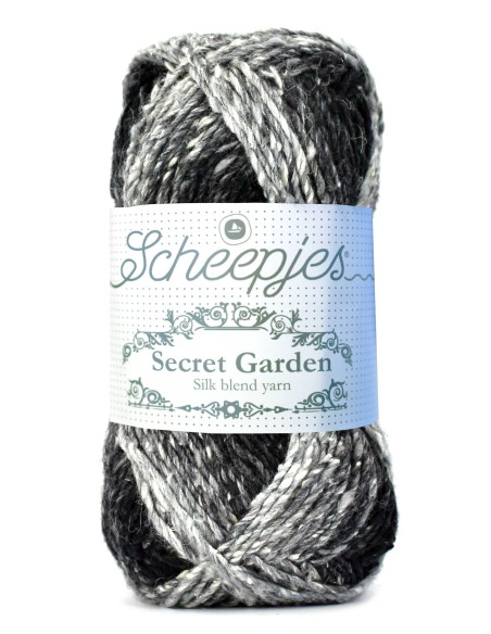 Scheepjes Secret Garden Nr. 710 Stepping Stone - nėrimo - mezgimo siūlai su šilku