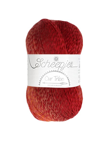 Scheepjes Our Tribe Nr. 968 Happy In Red - Merino wool crochet - knitting yarn