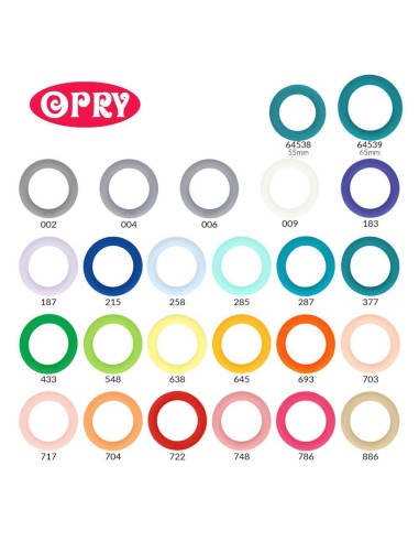 Opry silikoninis apvalaus žiedo formos...