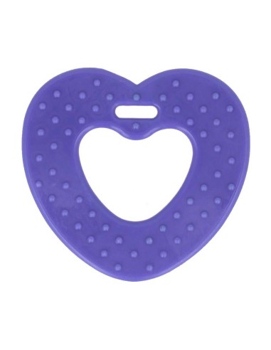 Opry violetinis, širdelės formos kramtukas čiulptuko laikiklio gamybai