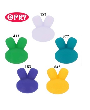 Opry Silicone Rabbit beads (5 psc., 15 mm), BPA free 2