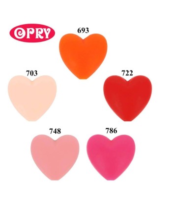 Opry Silicone Heart beads (5 psc., 20 mm), BPA free 2