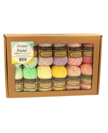 Scheepjes Softfun PASTEL Colour pack - crochet - knitting...