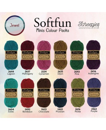 Scheepjes Softfun JEWEL Colour pack - crochet - knitting... 2