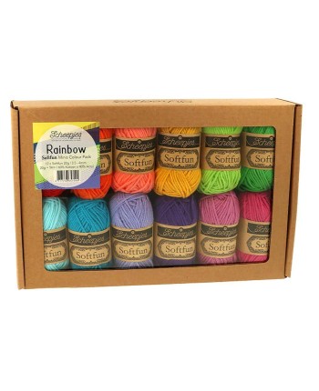 Scheepjes Softfun RAINBOW Colour pack - crochet -...