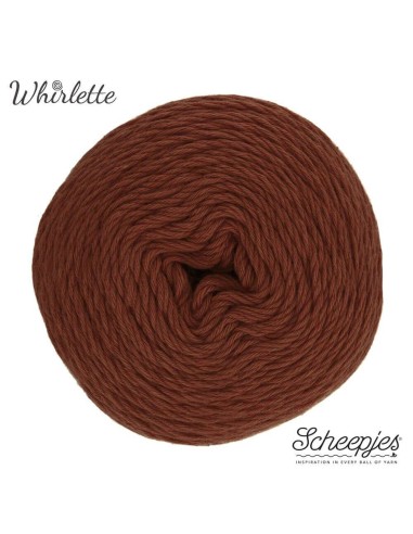 Scheepjes Whirlette Nr. 863 Chocolate  -  nėrimo, mezgimo siūlai