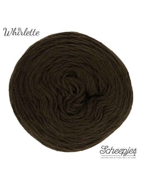 Scheepjes Whirlette No. 883 Bitter Coffee  -  Crochet, Knitting yarn