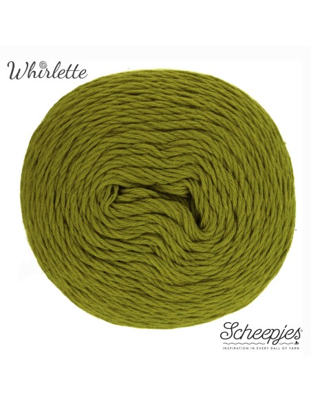 Scheepjes Whirlette Nr. 882 Tangy Olive -  nėrimo, mezgimo siūlai
