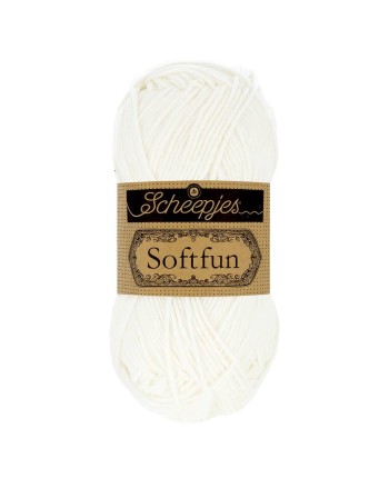 Scheepjes Softfun No. 2412 Snow - Crochet, Knitting yarn