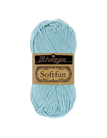 Scheepjes Softfun Nr. 2432 Light Blue -  nėrimo, mezgimo siūlai