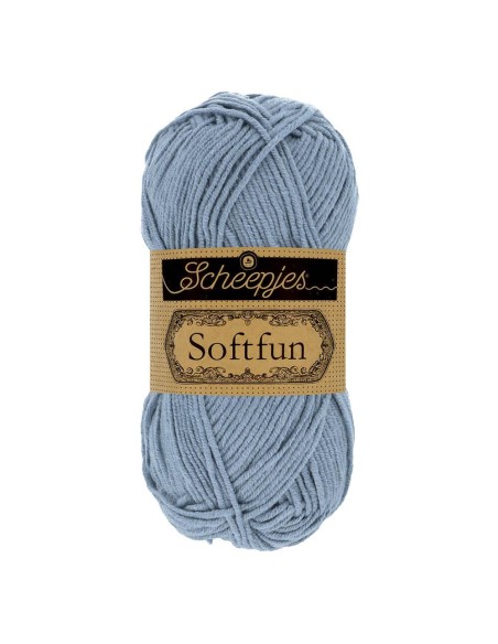 Scheepjes Softfun No. 2602 Slate Blue - Crochet, Knitting yarn