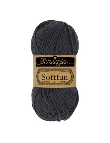Scheepjes Softfun No. 2601 Graphite - Crochet, Knitting yarn