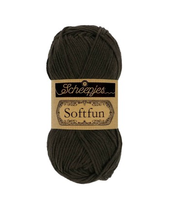 Scheepjes Softfun No. 2628 Charcoal - Crochet, Knitting yarn
