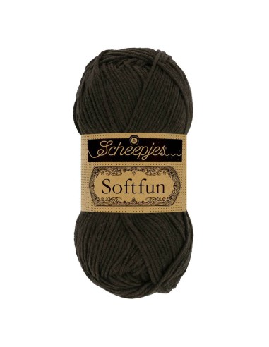 Scheepjes Softfun No. 2628 Charcoal - Crochet, Knitting yarn