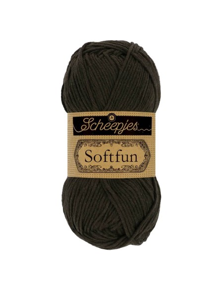 Scheepjes Softfun Nr. 2628 Charcoal -  nėrimo, mezgimo siūlai