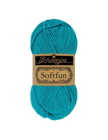 Scheepjes Softfun Nr. 2511 Dark Turquoise -  nėrimo, mezgimo siūlai