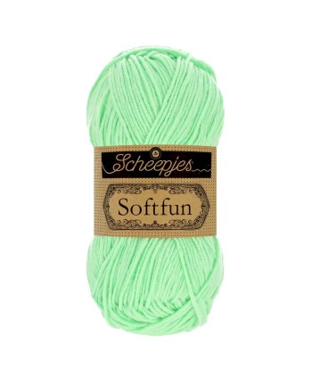Scheepjes Softfun No. 2640 Mint - Crochet, Knitting yarn