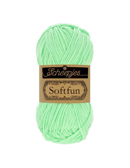 Scheepjes Softfun No. 2640 Mint - Crochet, Knitting yarn
