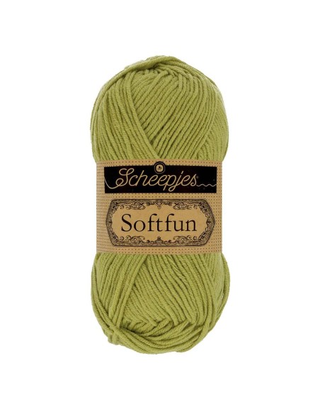 Scheepjes Softfun Nr. 2531 Olive -  nėrimo, mezgimo siūlai