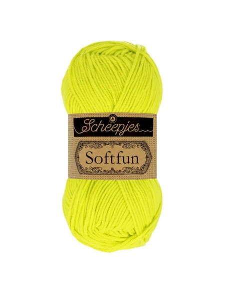 Scheepjes Softfun Nr. 2641 Citrus Lime -  nėrimo, mezgimo siūlai
