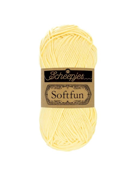 Scheepjes Softfun Nr. 2496 Banana -  nėrimo, mezgimo siūlai