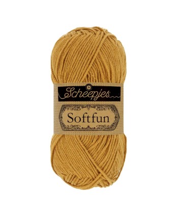 Scheepjes Softfun No. 2621 Mustard - Crochet, Knitting yarn