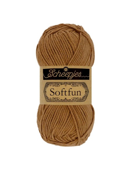 Scheepjes Softfun Nr. 2633 Tawny -  nėrimo, mezgimo siūlai