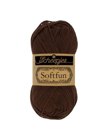 Scheepjes Softfun No. 2623 Chocolate - Crochet, Knitting yarn
