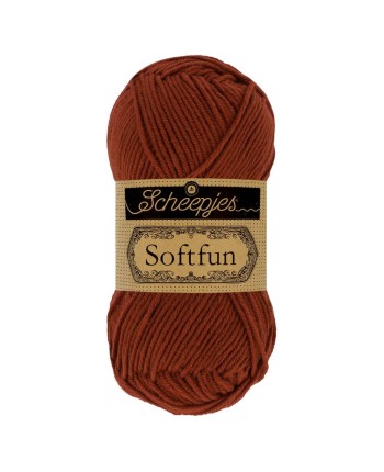 Scheepjes Softfun No. 2650 Rust - Crochet, Knitting yarn
