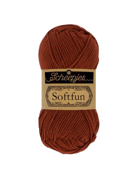 Scheepjes Softfun No. 2650 Rust - Crochet, Knitting yarn