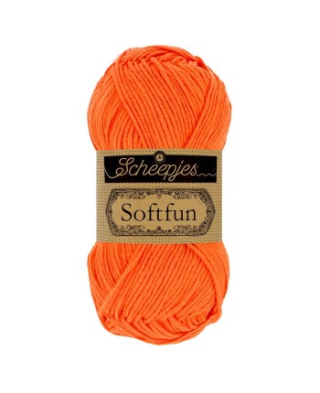 Scheepjes Softfun No. 2651 Pumpkin - Crochet, Knitting yarn