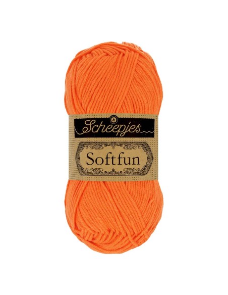 Scheepjes Softfun Nr. 2427 Tangerine -  nėrimo, mezgimo siūlai