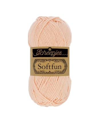 Scheepjes Softfun No. 2466 Peach- Crochet, Knitting yarn