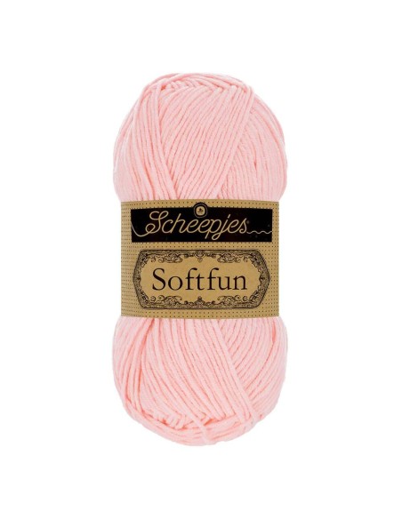 Scheepjes Softfun Nr. 2513 Light Rose -  nėrimo, mezgimo siūlai
