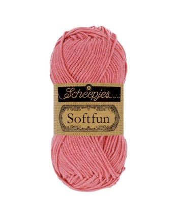 Scheepjes Softfun No. 2514 Rose- Crochet, Knitting yarn