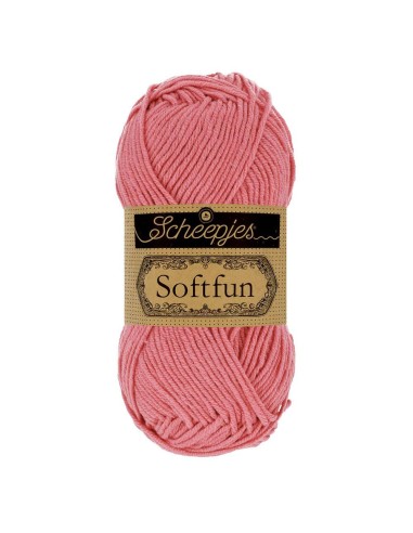 Scheepjes Softfun No. 2514 Rose- Crochet, Knitting yarn